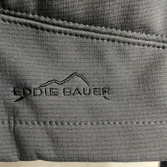 EDDIE BAUER WOMAN’S RUGGED RIPSTOP SOFT SHELL JACKET SIZE M Grey Steel/Black NWT - Picture 11 of 17